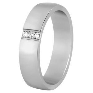 Beneto Dámsky prsteň z ocele s kryštálmi SPD01 58 mm