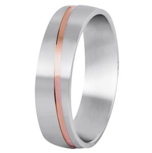 Beneto Pánsky bicolor prsteň z ocele SPP07 64 mm