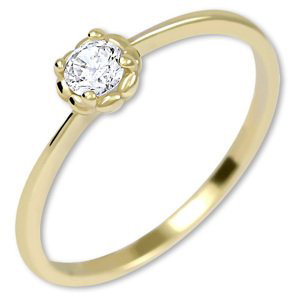 Brilio Nežný zásnubný prsteň zo zlata 226 001 01034 60 mm