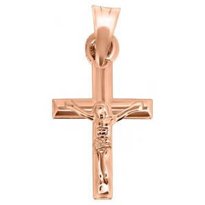 Brilio Prívesok z ružového zlata Ježiš na kríži CRS067_AU_R
