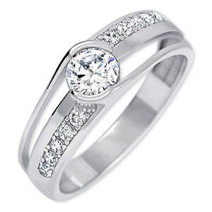Brilio Silver Moderné strieborný prsteň 426 001 00503 04 53 mm