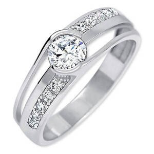 Brilio Silver Moderné strieborný prsteň 426 001 00503 04 59 mm