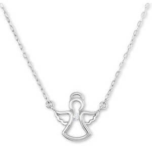 Brilio Silver Nežný strieborný náhrdelník s anjelikom 476 001 00145 04