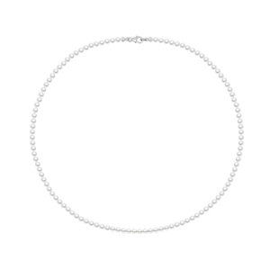 Brilio Silver Elegantný perlový náhrdelník NCLP01W