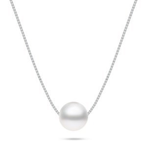 Brilio Silver Pôvabný strieborný perlový náhrdelník NCL99W