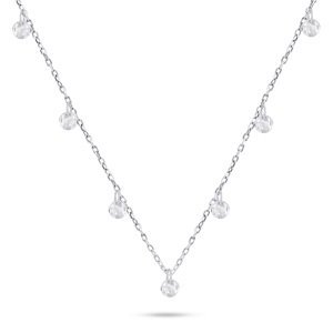 Brilio Silver Očarujúce strieborný náhrdelník so zirkónmi NCL94W