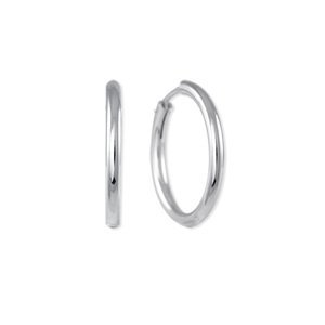 Brilio Silver Nestarnúce strieborné kruhy 431 001 0300 04 2,5 cm