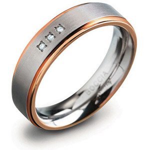 Boccia Titanium Titánový snubný prsteň 0134-02 53 mm