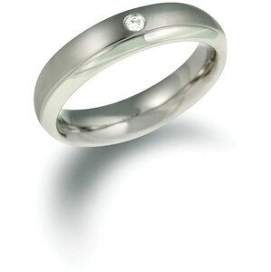 Boccia Titanium Titánový snubný prsteň s diamantom 0130-11 50 mm