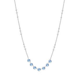 Brosway Pôvabný náhrdelník s modrými kryštálmi Symphonia BYM134