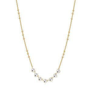 Brosway Pôvabný pozlátený náhrdelník s čírymi kryštálmi Symphonia BYM136