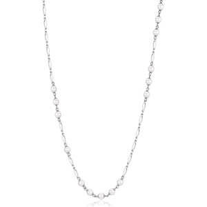 Brosway Dlhý oceľový náhrdelník s perlami Desideri BFF156
