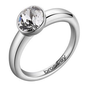 Brosway Pôvabný oceľový prsteň s kryštálom Affinity BFF172 58 mm