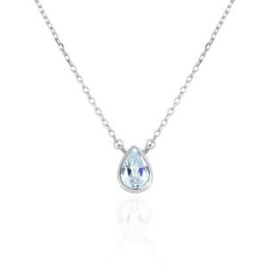 Beneto Exclusive Prekrásny strieborný náhrdelník s topazom TOPAGS2/46