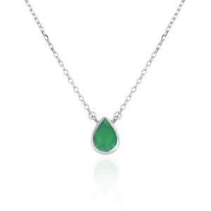 Beneto Exclusive Prekrásny strieborný náhrdelník s achátom ACHAGS2/46
