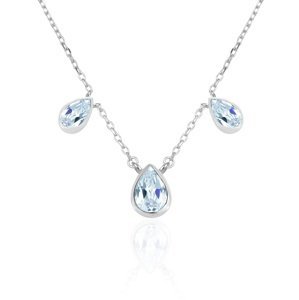 Beneto Exclusive Luxusný strieborný náhrdelník s topazmi TOPAGS1/46