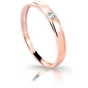 Cutie Diamonds Prsteň z ružového zlata s briliantom DZ6707-1617-00-X-4 48 mm