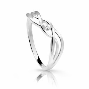 Cutie Diamonds Jemný prsteň z bieleho zlata s briliantom DZ6712-1843-00-X-2 53 mm