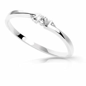 Cutie Diamonds Minimalistický prsteň z bieleho zlata s briliantmi DZ6714-3053-00-X-2 52 mm