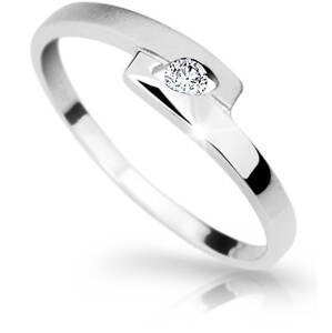 Cutie Diamonds Elegantný prsteň z bieleho zlata s briliantom DZ6725-1284-00-X-2 48 mm