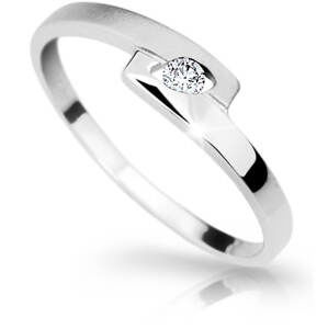 Cutie Diamonds Elegantný prsteň z bieleho zlata s briliantom DZ6725-1284-00-X-2 49 mm