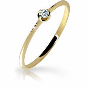 Cutie Diamonds Jemný prsteň zo žltého zlata s briliantom DZ6729-2931-00-X-1 48 mm