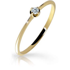 Cutie Diamonds Jemný prsteň zo žltého zlata s briliantom DZ6729-2931-00-X-1 52 mm