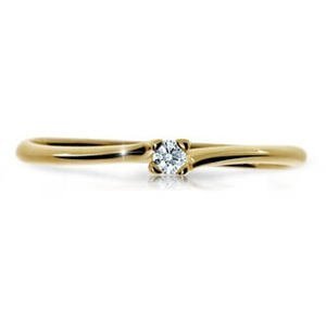Cutie Diamonds Trblietavý prsteň zo žltého zlata s briliantom DZ6733-2948-00-X-1 58 mm