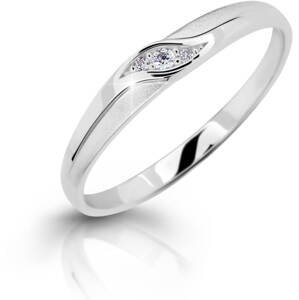 Cutie Diamonds Elegantný prsteň z bieleho zlata s briliantmi DZ6815-2844-00-X-2 49 mm