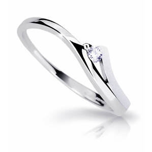 Cutie Diamonds Pôvabný prsteň z bieleho zlata s briliantom DZ6818-1718-00-X-2 48 mm