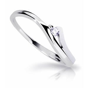 Cutie Diamonds Pôvabný prsteň z bieleho zlata s briliantom DZ6818-1718-00-X-2 50 mm
