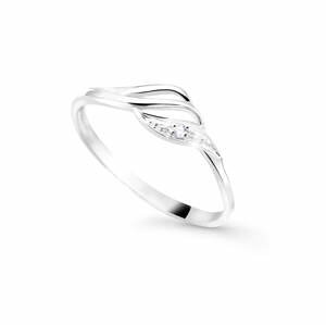Cutie Diamonds Pôvabný prsteň z bieleho zlata s briliantom DZ8023-00-X-2 53 mm