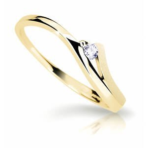 Cutie Diamonds Pôvabný prsteň zo žltého zlata s briliantom DZ6818-1718-00-X-1 49 mm
