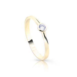 Cutie Jewellery Jemný zlatý trblietavý prsteň Z8006-10-X-1 54 mm