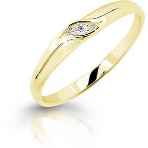 Cutie Jewellery Nežný zásnubný prsteň zo žltého zlata Z6815-2844-10-X-1 48 mm