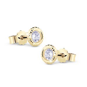 Cutie Jewellery Nežné zlaté náušnice so zirkónmi Z5024-20-10-X-1