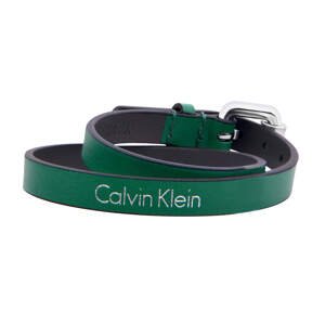 Calvin Klein Dvojitý zelený kožený náramok Adventure KJ5NGB79010 38 cm - S