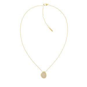 Calvin Klein Slušivý pozlátený náhrdelník s kryštálmi Fascinate 35000224