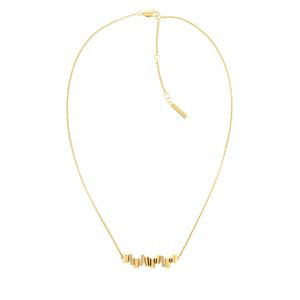 Calvin Klein Slušivý pozlátený náhrdelník s kryštálmi Luster 35000229