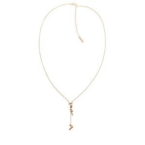 Calvin Klein Pôvabný bronzový náhrdelník s kryštálmi 35000233