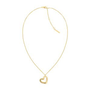 Calvin Klein Slušivý pozlátený náhrdelník so srdiečkom Minimalist Hearts 35000385