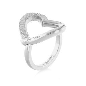 Calvin Klein Romantický oceľový prsteň Heart 35000439 56 mm