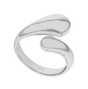 Calvin Klein Nadčasový oceľový prsteň Sculptured Drops 35000192 52 mm