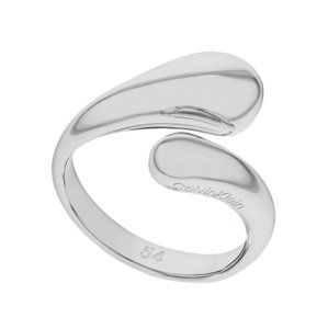 Calvin Klein Nadčasový oceľový prsteň Sculptured Drops 35000192 52 mm