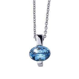 CRYSTalp Fashion náhrdelník s modrým kryštálom Simply 32204.AQU.R