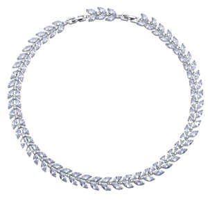 CRYSTalp Elegantný náhrdelník s kryštálmi Luminous 12251.R