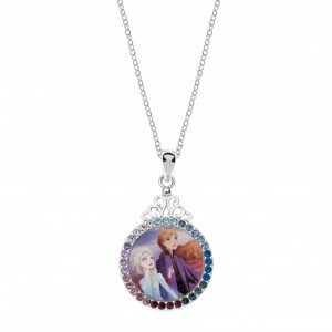 Disney Pôvabný strieborný náhrdelník Anna a Elsa Frozen CS00014SRML-P.CS