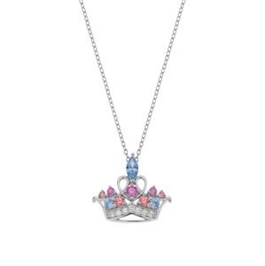 Disney Pôvabný strieborný náhrdelník Princess CS00016RZML-P.CS (retiazka, prívesok)