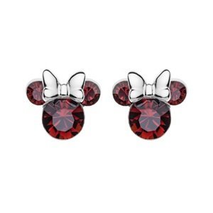 Disney Trblietavé strieborné náušnice kôstky Minnie Mouse ES00028SJANL.CS