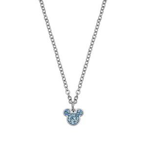 Disney Pôvabný oceľový náhrdelník Mickey and Minnie Mouse N600581RQL-B.CS (retiazka, prívesok)